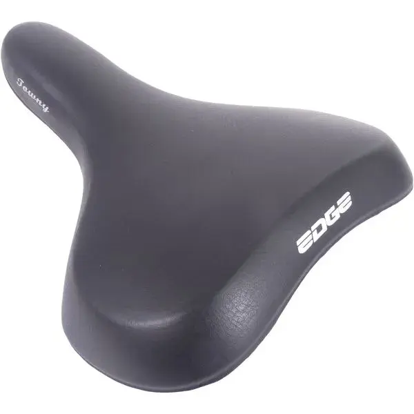 Edge Fietszadel Towny - Zwart - Memoryfoam