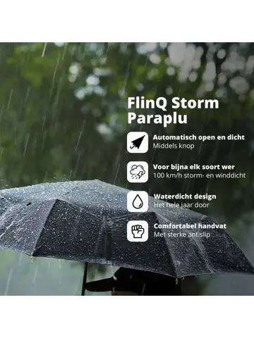 Stormparaplu - Uitschuifbaar - Inclusief hoes