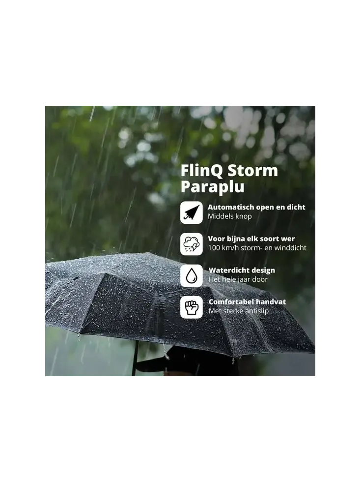 Stormparaplu - Uitschuifbaar - Inclusief hoes