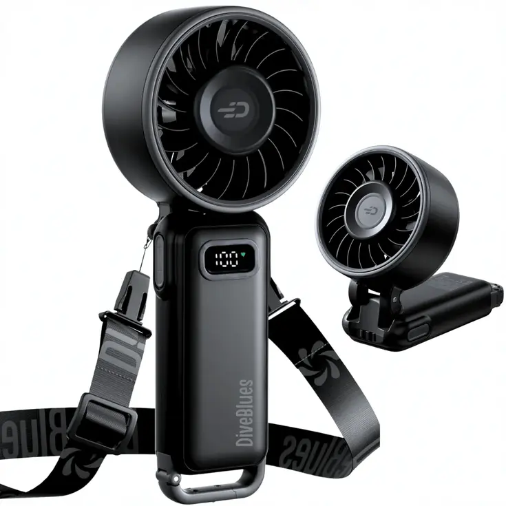 Diveblues® AIR Fanzy Oplaadbare Handventilator