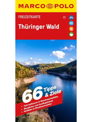 Toeristische kaart FZK 22 Thüringer Wald