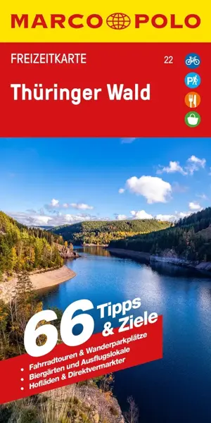 Toeristische kaart FZK 22 Thüringer Wald