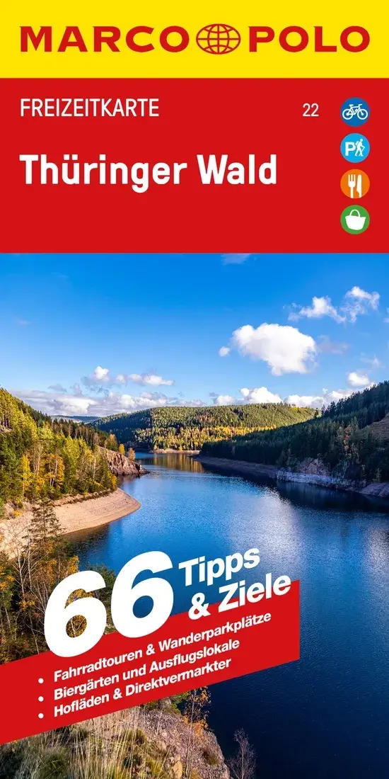 Toeristische kaart FZK 22 Thüringer Wald