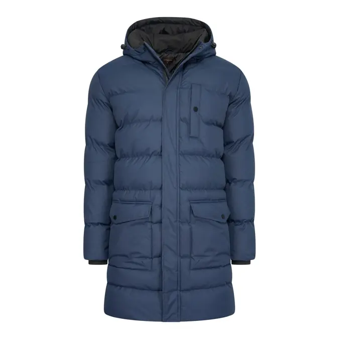 Heren Long Puffer Jacket Cappuccino Italia
