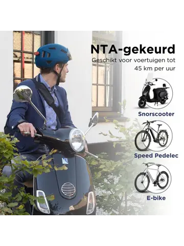 PILOT fietshelm met vizier NTA certif.