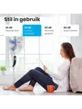 Statiefventilator – 50W – Wit