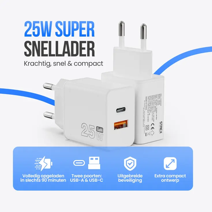 Strex Oplader - Fast Charger