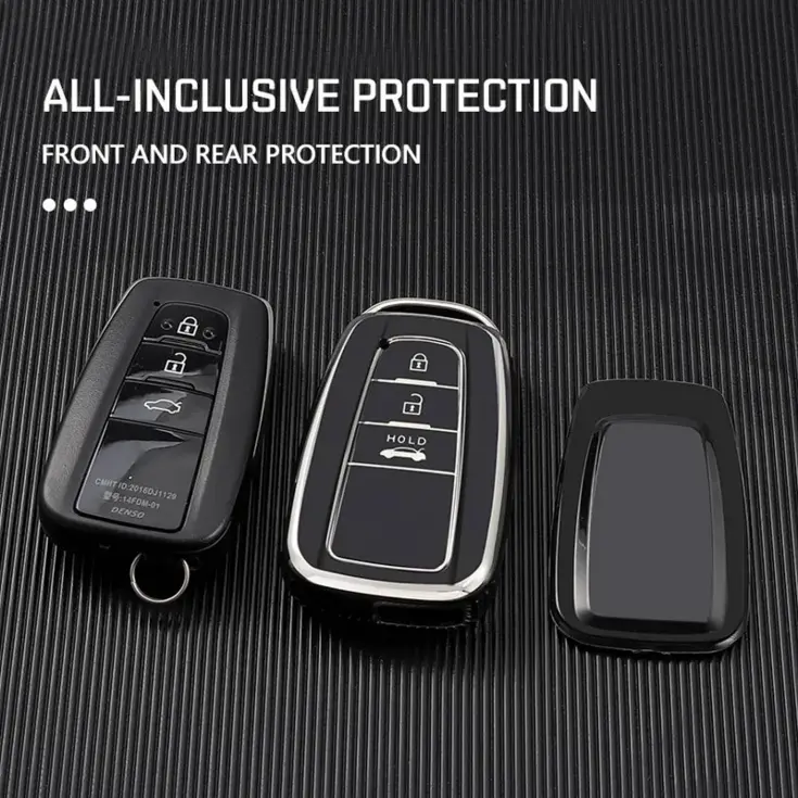 TPU Sleutelhoesje voor Toyota zwart B3