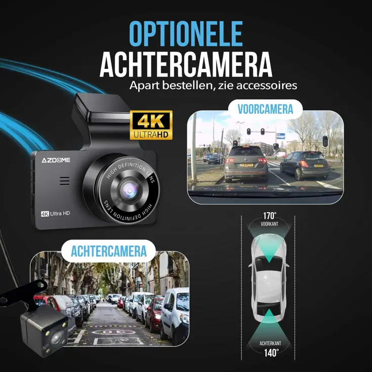 M63 Pro True 4K 64gb Wifi GPS dashcam