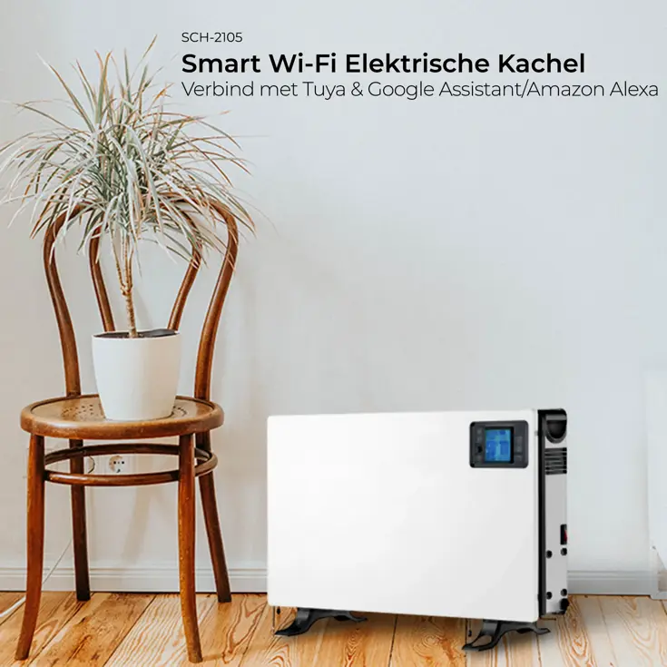 Elektrische verwarming 3-standen App besturing