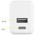 Accezz Wall Charger USB-C en USB - 20 Watt