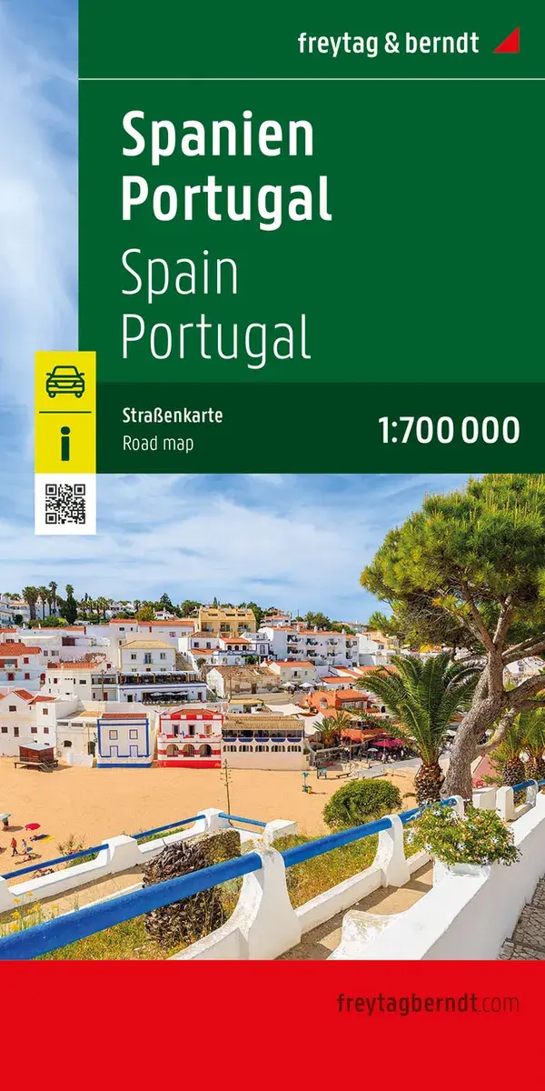 Wegenkaart Spanje En Portugal 2-zijdig