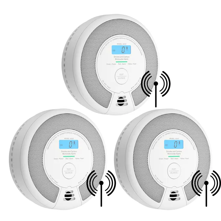 SC07-W Koppelbare combimelder 3-pack