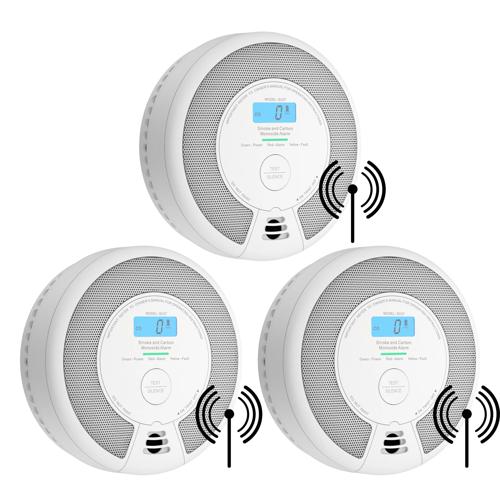 SC07-W Koppelbare combimelder 3-pack