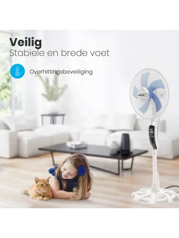 Statiefventilator – 50W – Wit