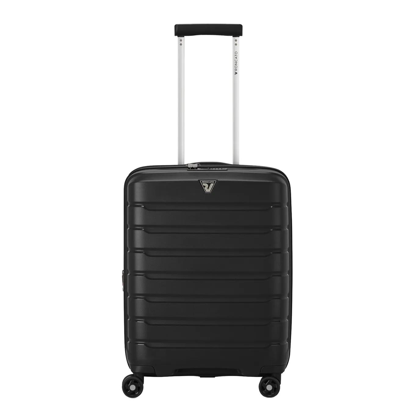 Roncato  B-Flying expandable trolley 55 Zwart  Zwart main product image