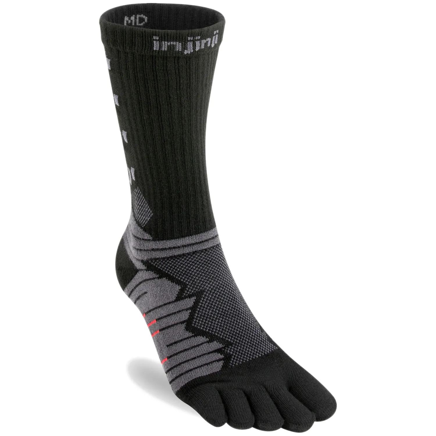 Injinji  Ultra Run Crew  sokken  Zwart main product image