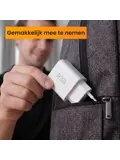 Krachtige 20W USB A & USB C Adapter Wit