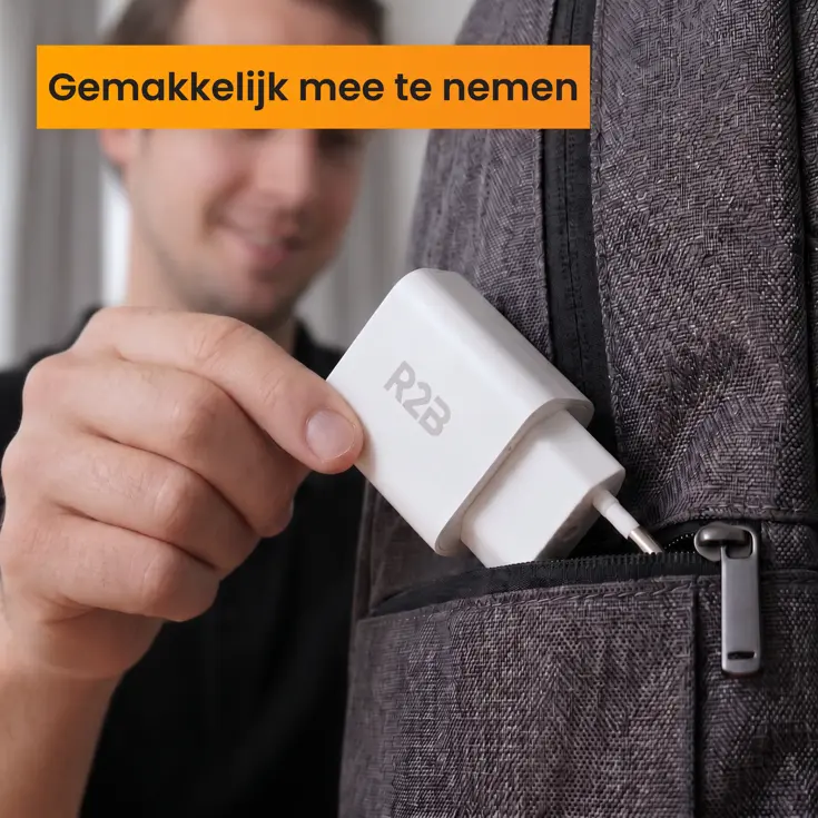 Krachtige 20W USB A & USB C Adapter Wit