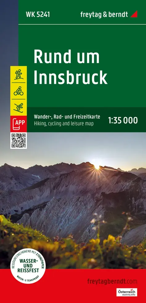 Wandelkaart WK5241 Rund um Innsbruck