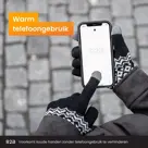 R2B Touchscreen Handschoenen Winter - Zwart