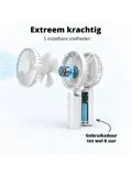 Oplaadbare Handventilator - Wit