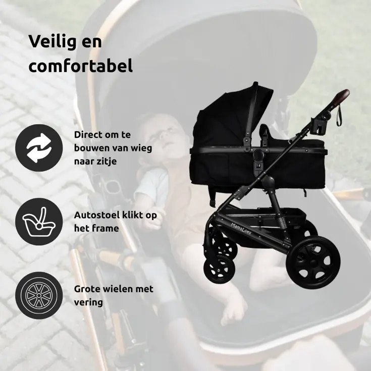 Marly 3-in-1 Kinderwagen met Autostoel