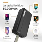 Powerbank 30000 mAh - 22.5W Snellader