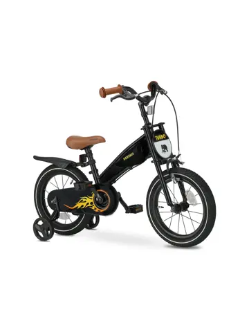 Turbo Kinderfiets 16 inch - 3 in 1 - Loopfiets