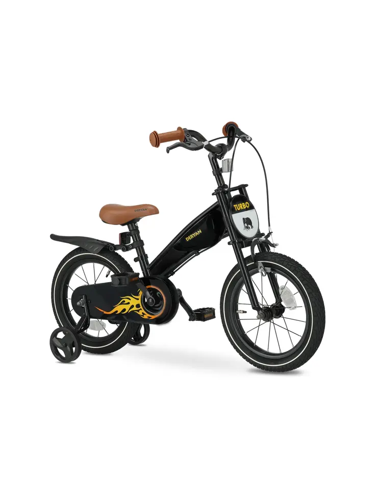 Turbo Kinderfiets 16 inch - 3 in 1 - Loopfiets