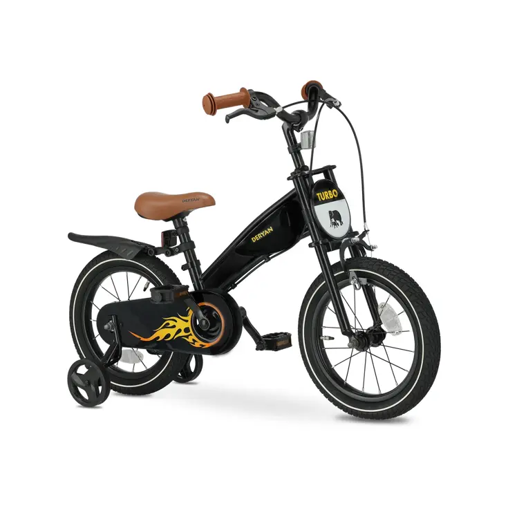Turbo Kinderfiets 14 inch - 3 in 1 - Loopfiets