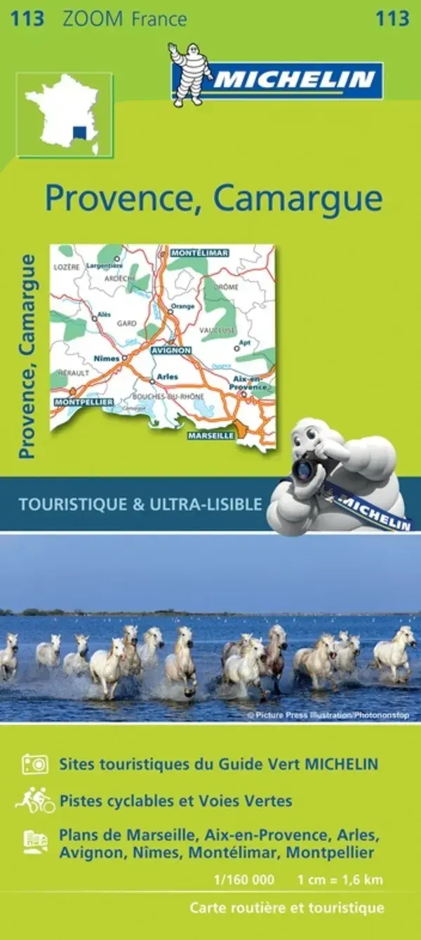 Michelin Zoom Kaart 113 Provence - Camargue
