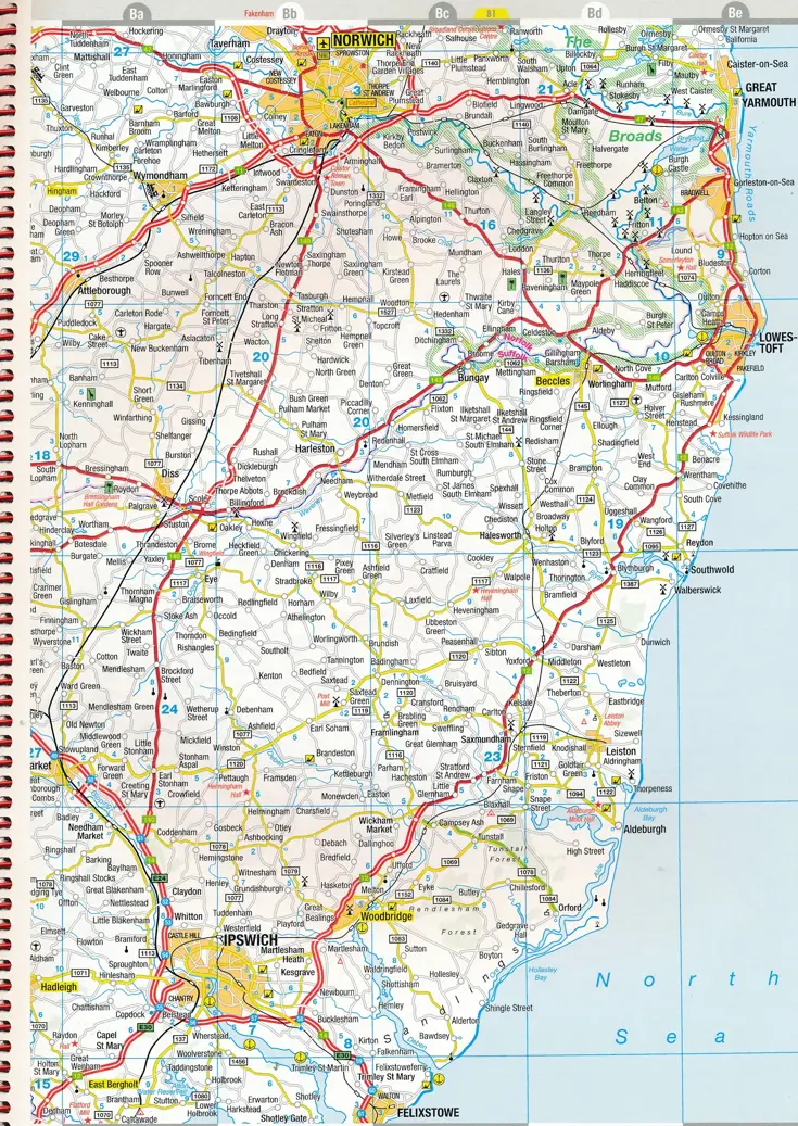 Wegenatlas Groot-Brittannië Ierland