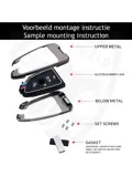 Metalen Sleutelhoesje voor Bmw grijs B4A