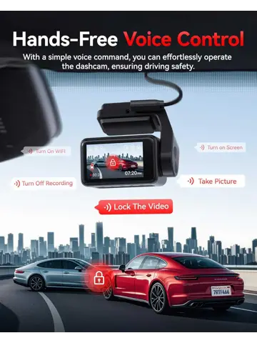 F4 Pro 2CH 4K Touch Wifi GPS 128gb dashcam