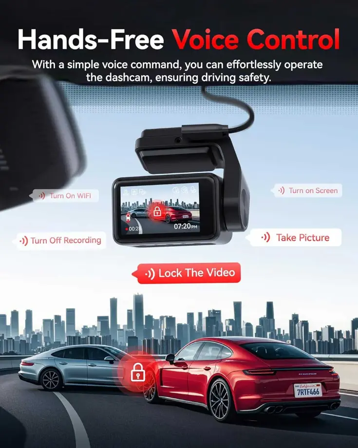 F4 Pro 2CH 4K Touch Wifi GPS 128gb dashcam