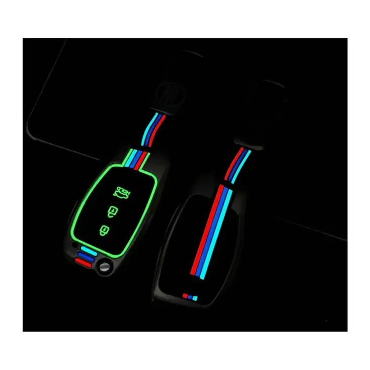 Metalen Sleutelhoesje voor Hyundai grijs B3