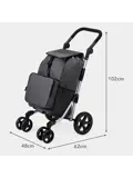 Boodschappentrolley deluxe – 60 liter