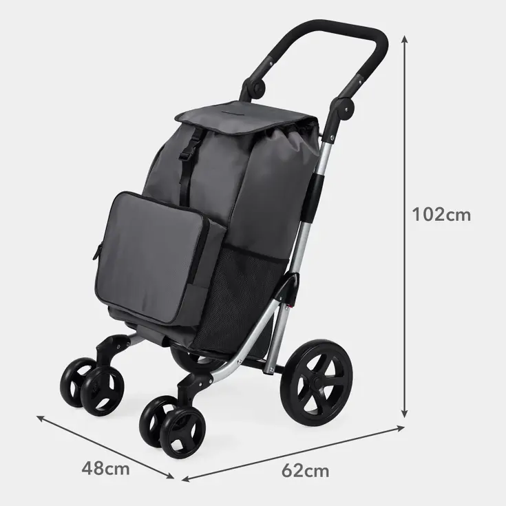 Boodschappentrolley deluxe – 60 liter