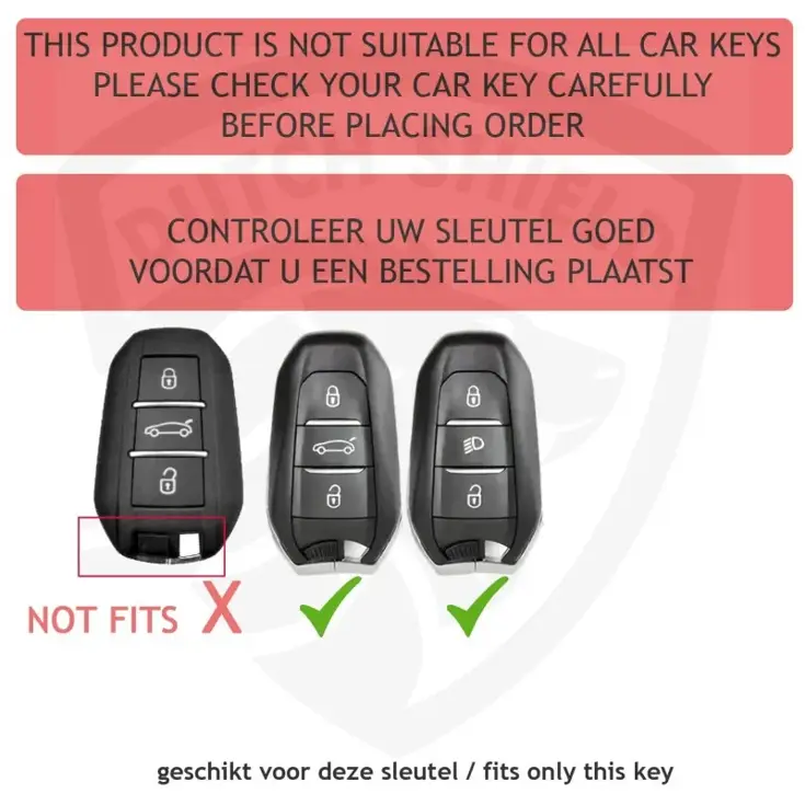 TPU Sleutelhoesje voor Peugeot clear 157-clear