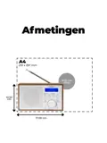 DAB46W DAB+/FM Radio Wekkerfunctie
