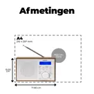 Denver DAB46W DAB+/FM Radio Wekkerfunctie