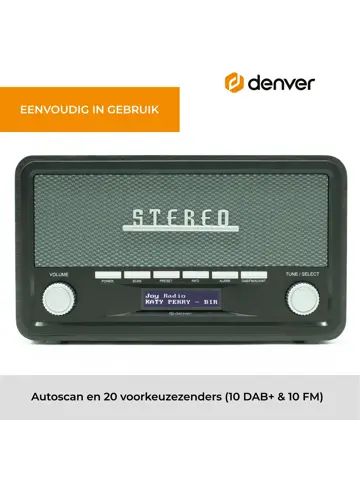 DAB18 Houtlook DAB+/FM radio Bluetooth