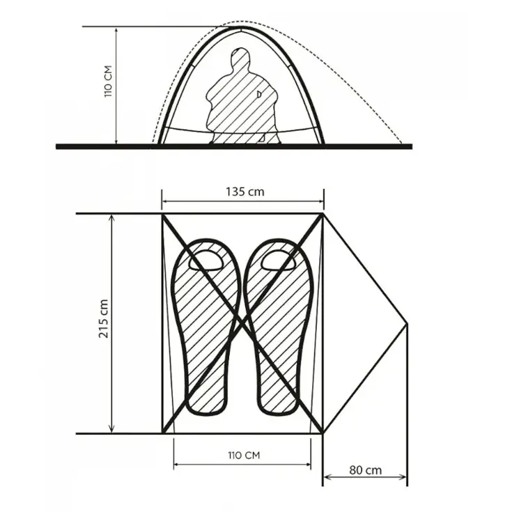 Borzhava 2 lichtgewicht tent