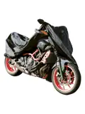 Motorhoes 245x80x145 cm, waterdicht met zak
