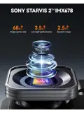 X5 Touch 3CH 4K Wifi GPS 128gb dashcam