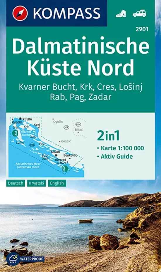 Wandelkaart WK2901 Dalmatische Kust Noord