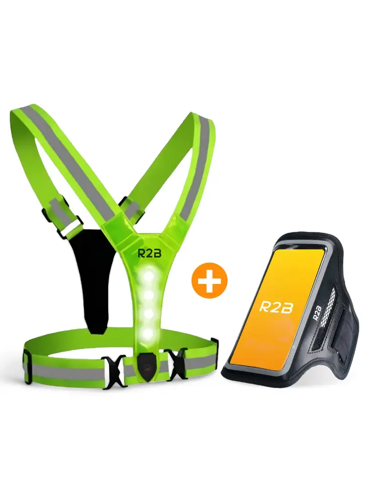 Hardloopvest oplaadbaar + Sportarmband