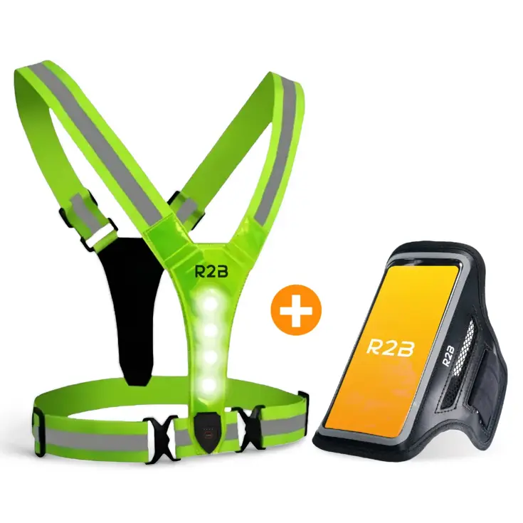 Hardloopvest oplaadbaar + Sportarmband