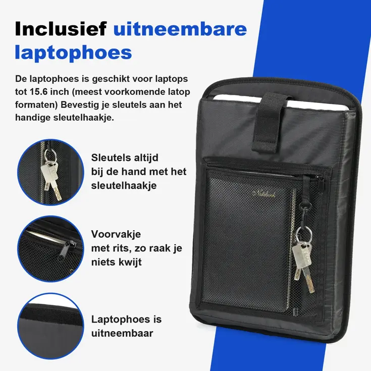3-in-1 Waterdichte Rolltop Fietstas 20-26L